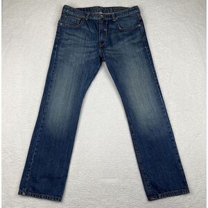 Levis Jeans Mens 34x30 Blue Denim Silvertab Slim Straight Flap Pocket‎ Western